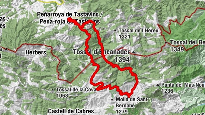 el Boixar - la Puntassa - Coll del Masmut o de Borla - Iglesia Santa María la Mayor