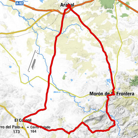 Morón de la Frontera - Hacienda Huerta Las Monjas - Ermita de San Antonio - Iglesia de la Victoria