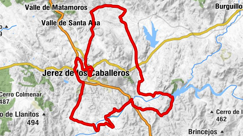 Jerez de los Caballeros - El Pomar - Nuevo Jerez - Los Naranjos