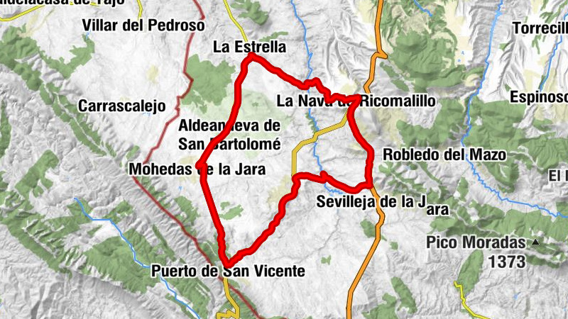Mohedas de la Jara - Aldeanueva de San Bartolomé - La Estrella - Fuentes