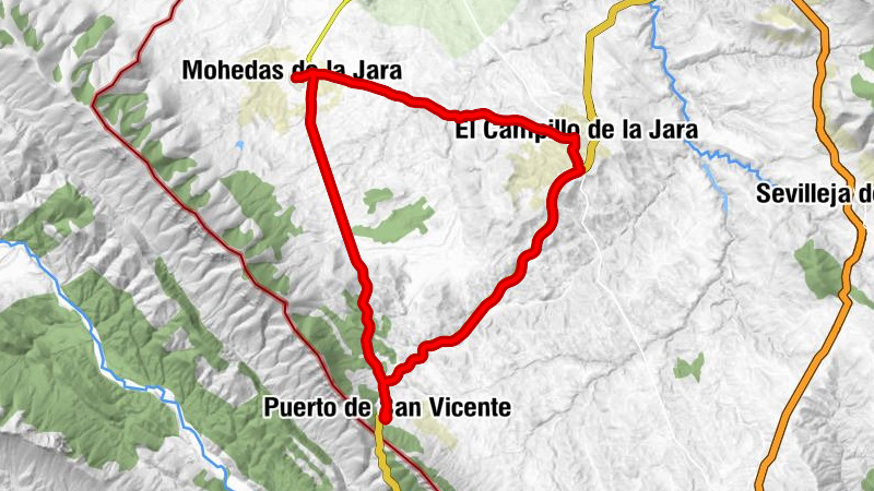 Mohedas de la Jara - El Campillo de la Jara - La Joya - Puerto de San Vicente