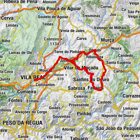 Bairro Doutor Francisco Sá Carneiro (Araucária) - Igreja Matriz de Alijó - Igreja Paroquial de Vilar de Maçada - Vila Real