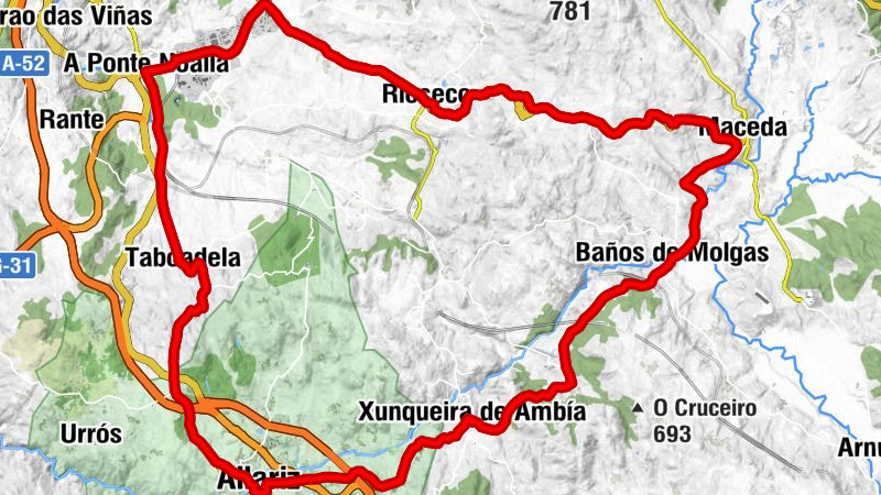 Xunqueira de Ambía - Igrexa de San Miguel de Taboadela - Capela de San Xoán - Igrexa de San Bieito