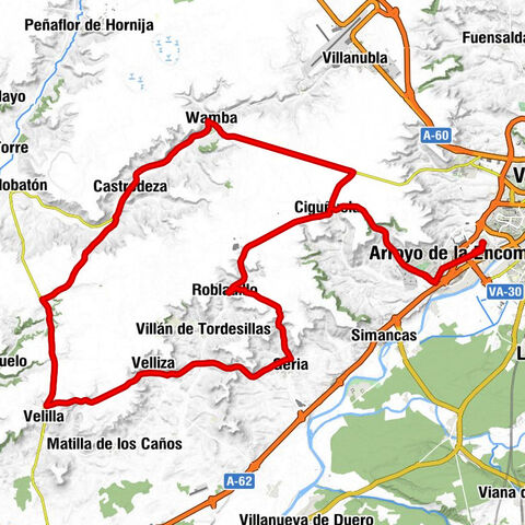 La Flecha - Arroyo de la Encomienda - Ciguñuela - Wamba