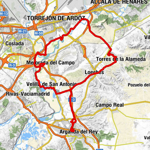 Arganda del Rey - Velilla de San Antonio - Mejorada del Campo