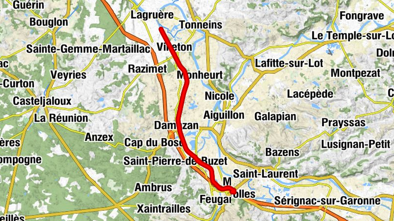 Buzet-sur-Baïse - Baqué - Coustet