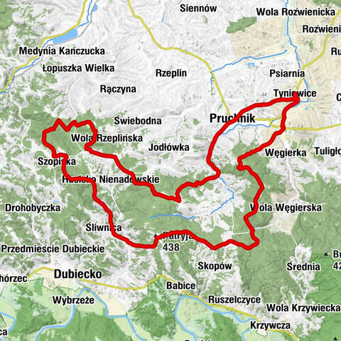 Tyniowice - Patryja - Szopiska - Mechowa Góra
