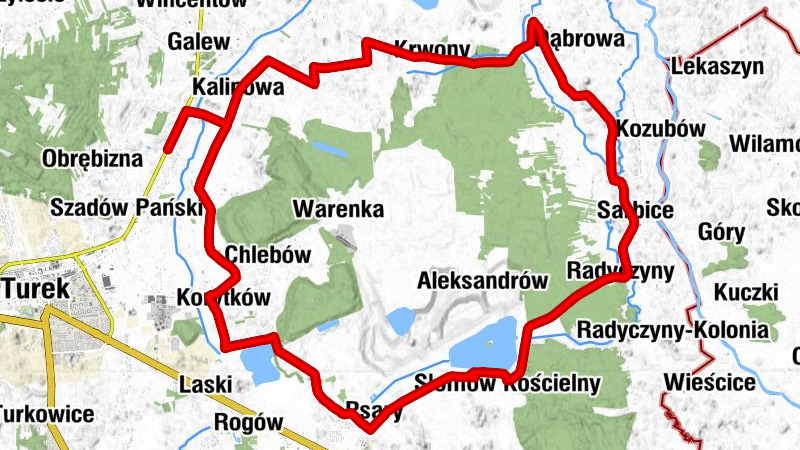 Szadów Księży - Dzierżązna - Kalinowa - Kalinówka