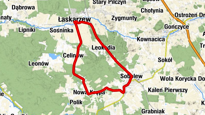 Łaskarzew - Leokadia - Kościół pw. Świętych Apostołów Piotra i Pawła - Kościół parafialny pw. Podwyższenia Krzyża Świętego