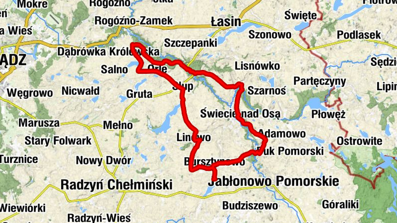 Kaplica cmentarna - Punkt dojazdowy - Kościół pw. Świętej Anny - Bursztynowo