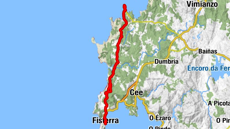 Fisterra - Igrexa de Santa María de Morquintián - Santuario de Nosa Señora da Barca - Monte do Corpiño