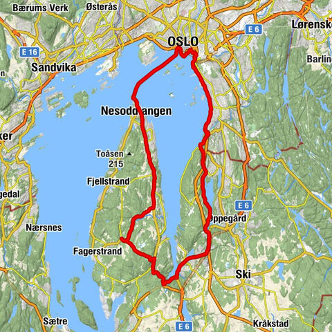 Kopperud - Oslo - Sandvika - Skoklefall kirke