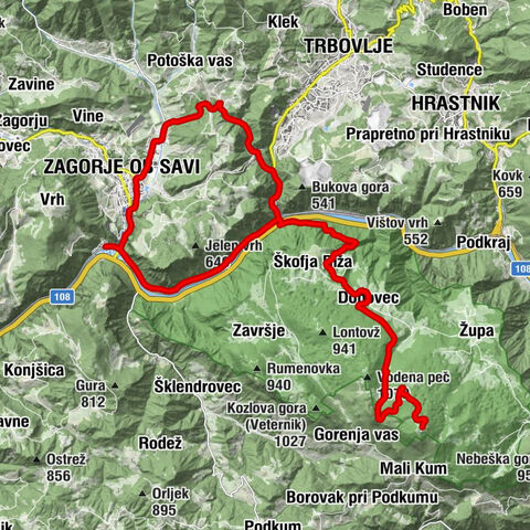 Zagorje - Sveta Ana - Kapela sv. Jošta - Kum
