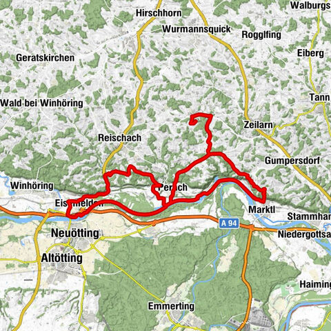 Erlbach - Wolfsberg - Neuötting - St. Sebastian