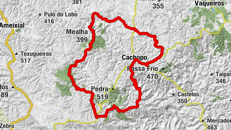 Cachopo - Vale de Odre - Mealha - Currais