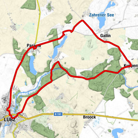 Charlottenhof - Gallin - Kuppentin - Lübz