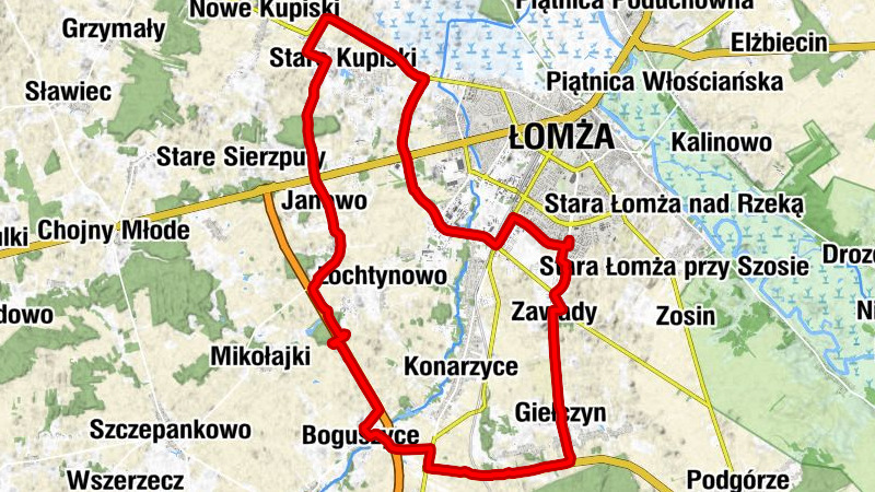 Łomża - Kościół pw. Najświętszej Maryi Panny Częstochowskiej - Glinki - Kaplica pw. Matki Bożej Nieustającej Pomocy