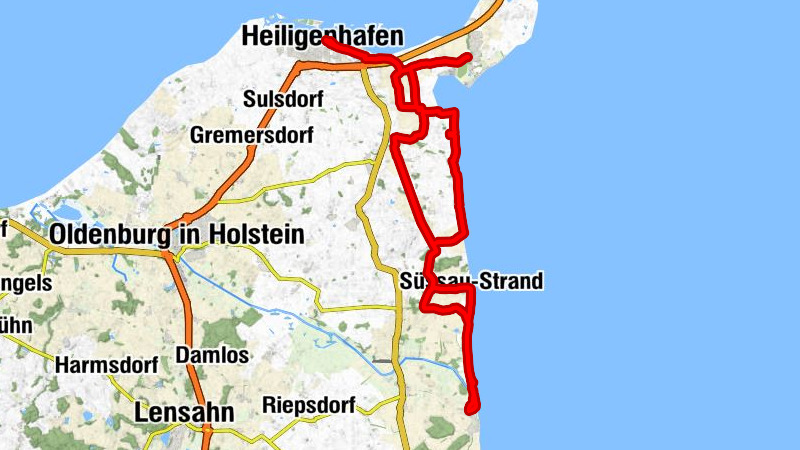 Großenbrode - Lütjenhof - Mittelhof - Heiligenhafen