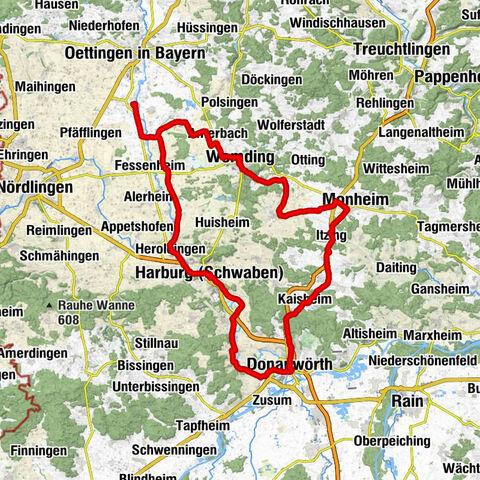 Munningen - St. Barbara - Hühnerberg - Ramberg