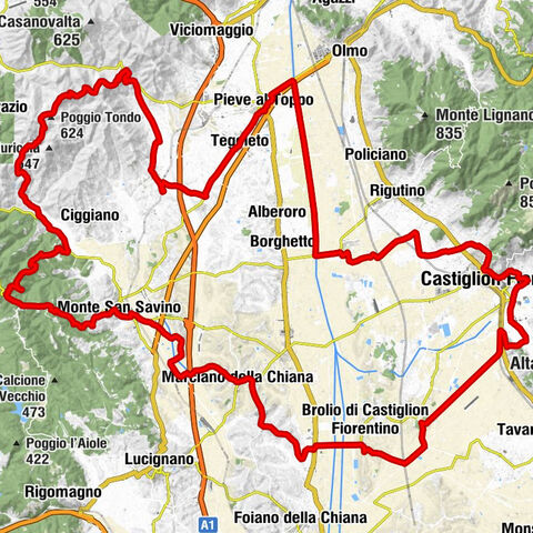 Pieve al Toppo - Poggio Tondo - Poggio Castagnole - Chiesa della Compagnia del Suffragio