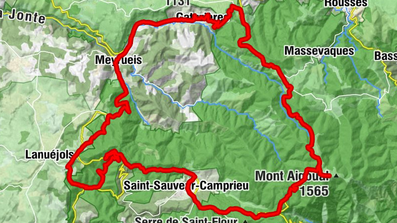 Aven de Montjardin - Montjardin - Col de Fourques 1043m - La Mouline