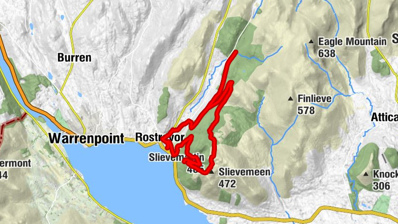 Rostrevor - Slievemartin - Wok Way - Saint Bronach Church of Ireland