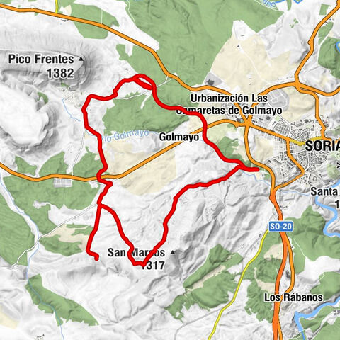 Golmayo - La Hoya del Moro - Soria - Carbonera de Frentes