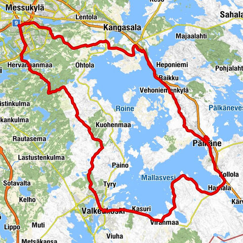 Hallila - Juvan Grilli - Pälkäneen kirkko - Hervannan Katukappeli
