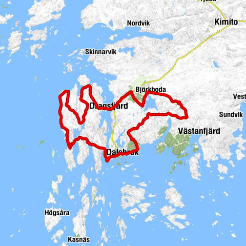 Nivelax - Dalsbruk - Bodbacken - Dragsfjärd