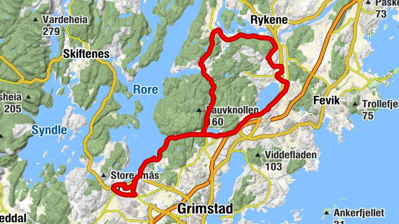 Håbbestad - Lia - Bringsvær - Grimstad
