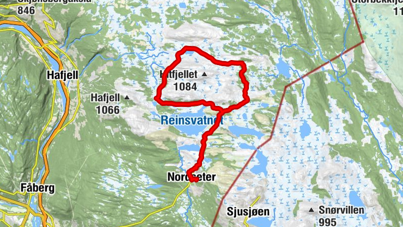 Skikstadsetra - Nordseter - Søre Langsetsetra - Ytre Reina