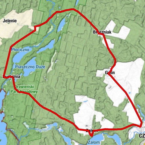 Załom - Pustelnia - Miradź - Człopa