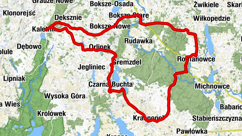 Kaletnik - Kościół pw. Ducha Świętego - Deksznie - Kościół pw. Świętego Izydora Oracza