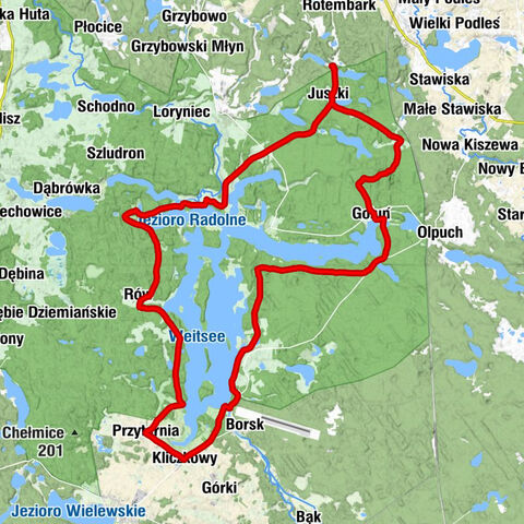 Dębrzyno - Juszki - Skoczkowo - Czarlina