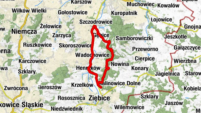 Biały Kościół - Gębice - Kościół pw. św. Marcina - Kościół pw. św. Andrzeja
