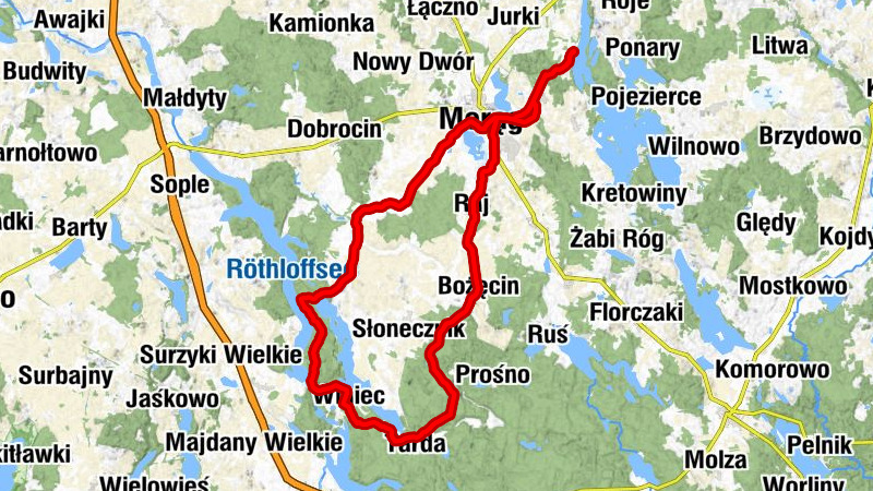 Gulbity - Maliniak - Kruszewnia - Morąg