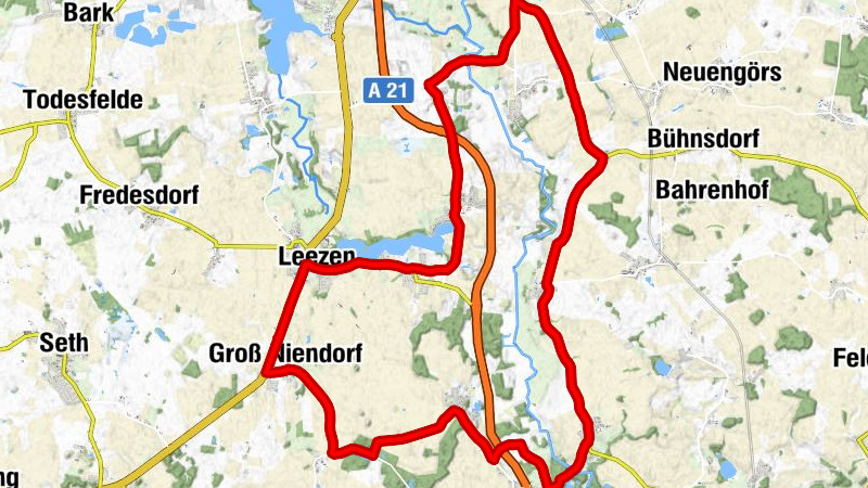 Rickerts Gasthof - Groß Niendorf - Tralau - Schlamersdorf
