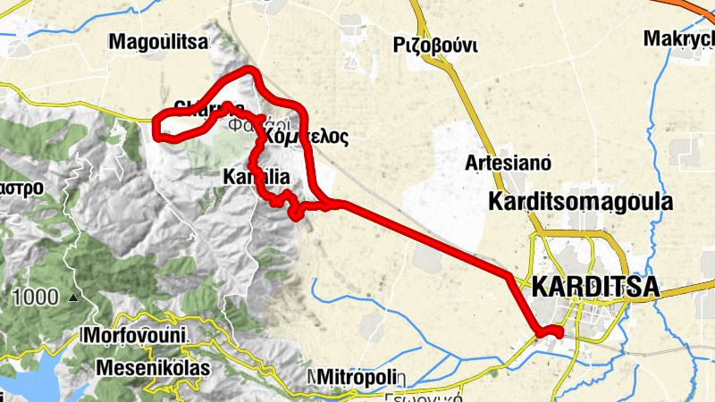 Καρδίτσα - Λυγαριές - Κανάλια