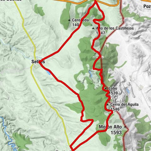 Setiles - Valdevaca - La Rinconada - Cerro del Águila