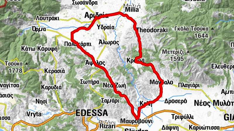 Αριδαία - Διαχρονικόν - Εξαπλάτανος - Κρανιά