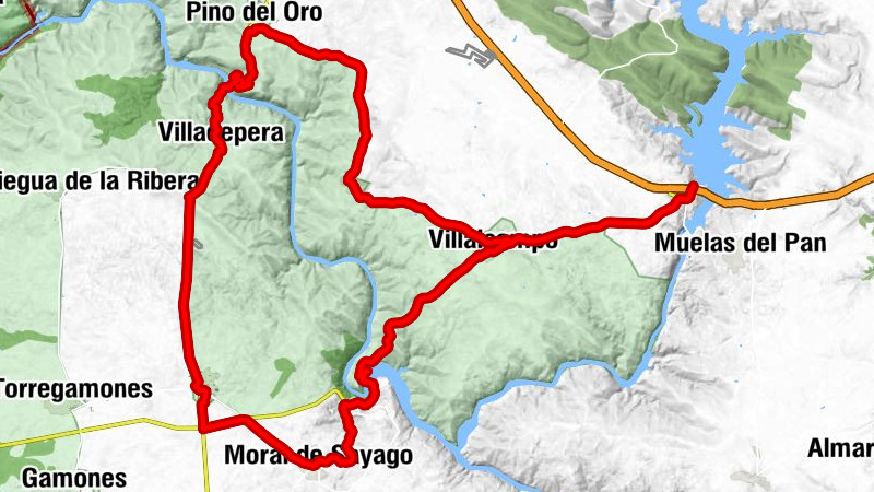 Ricobayo de Alba - Villalcampo - Carbajosa - Pino del Oro