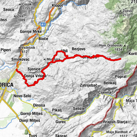 Mosor - Gornja Vrbica - Orljevo - Medun
