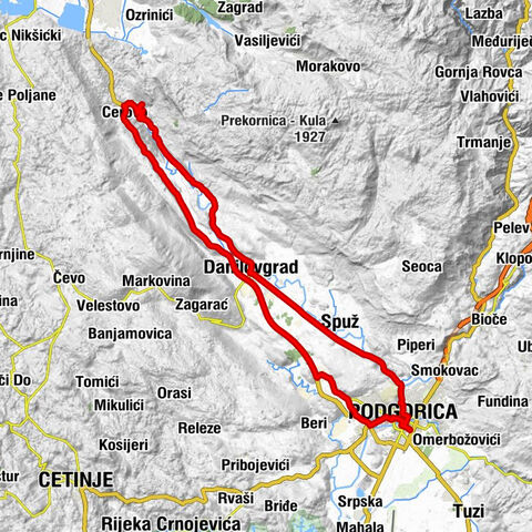 Podgorica - Drač - Danilovgrad