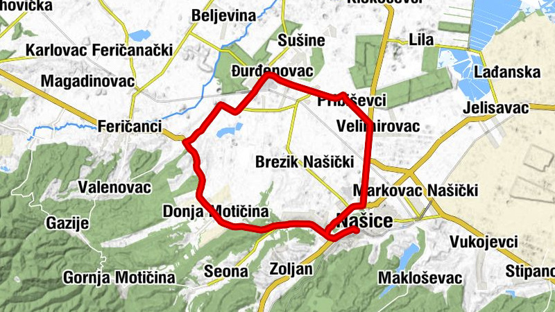 Našice - Martin - Donja Motičina - crkva svetog Antuna Padovanskog