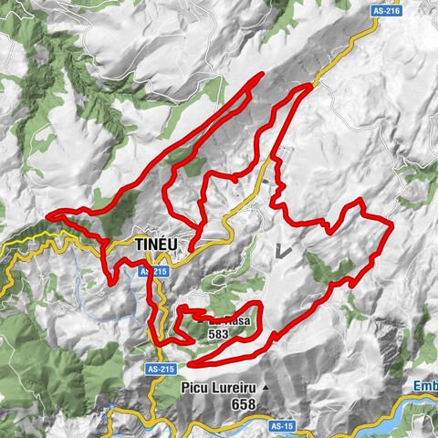 Tinéu - Peñas Miro el Touro - Pico Navariego - La Rasa