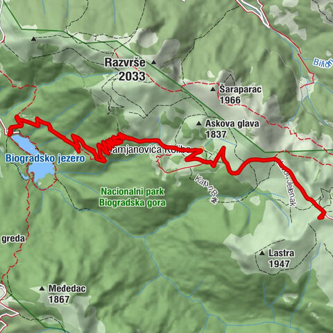 Opština Kolašin - Katun Dolovi Lalevica - Damjanovića Kolibe - Svatovsko groblje