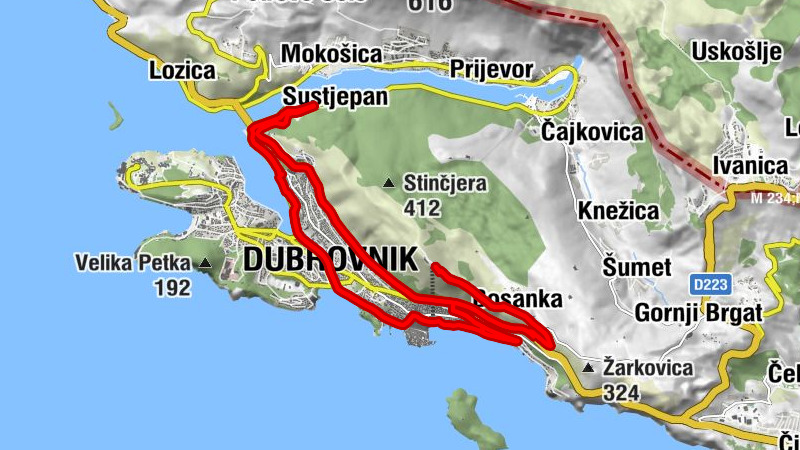Bosanka - Sv. Jakov Pipunar - Sveti Križ - Ploče