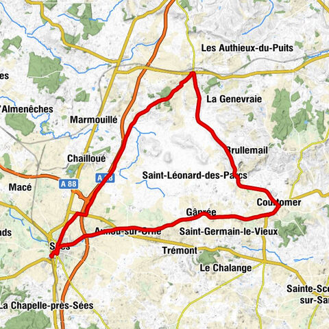 Sées - Église Saint-Pierre - Église Saint-Lomer