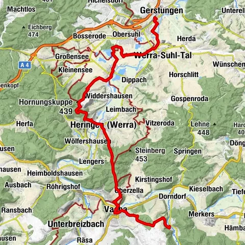 Werra Burgen Steig X5 Dietlas nach Gerstungen