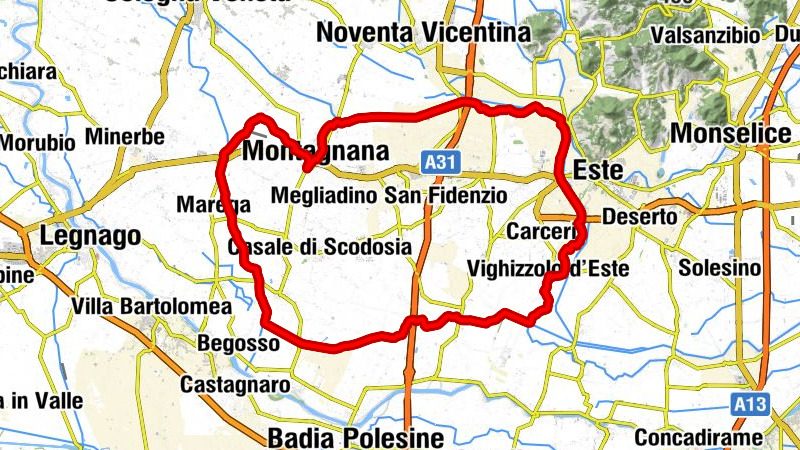 Montagnana - Borgo Frassine - Este